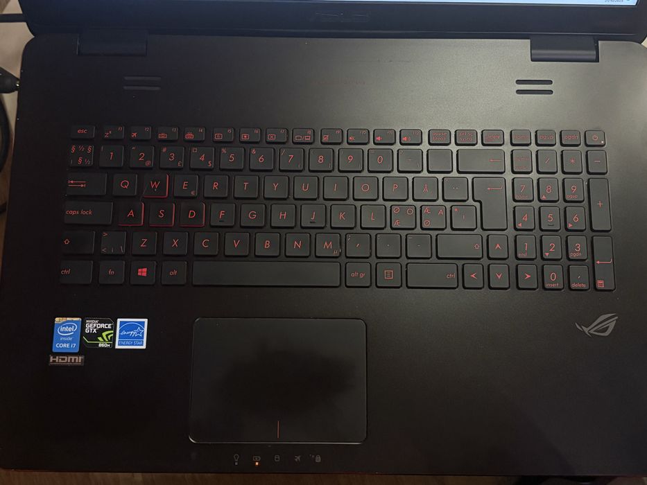 Laptop Asus gaming G771J