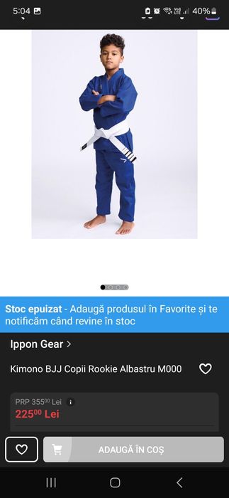 Costum Jiu Jitsu brazilian Ippon Gear copii M000