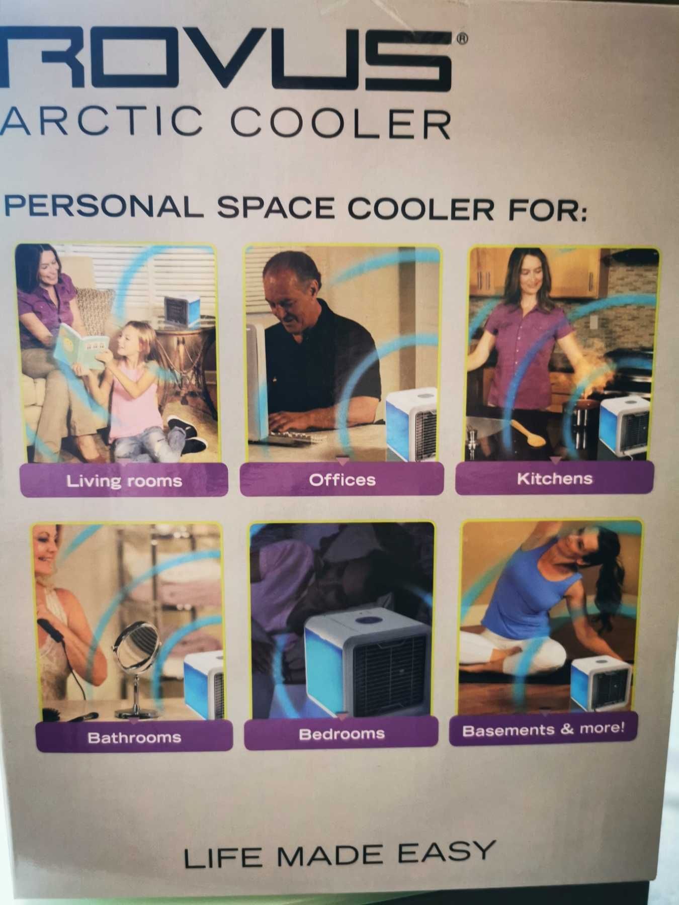 Rovus Artic Cooler охлажда овлажнява пречиства. От TV Shop. Неползван