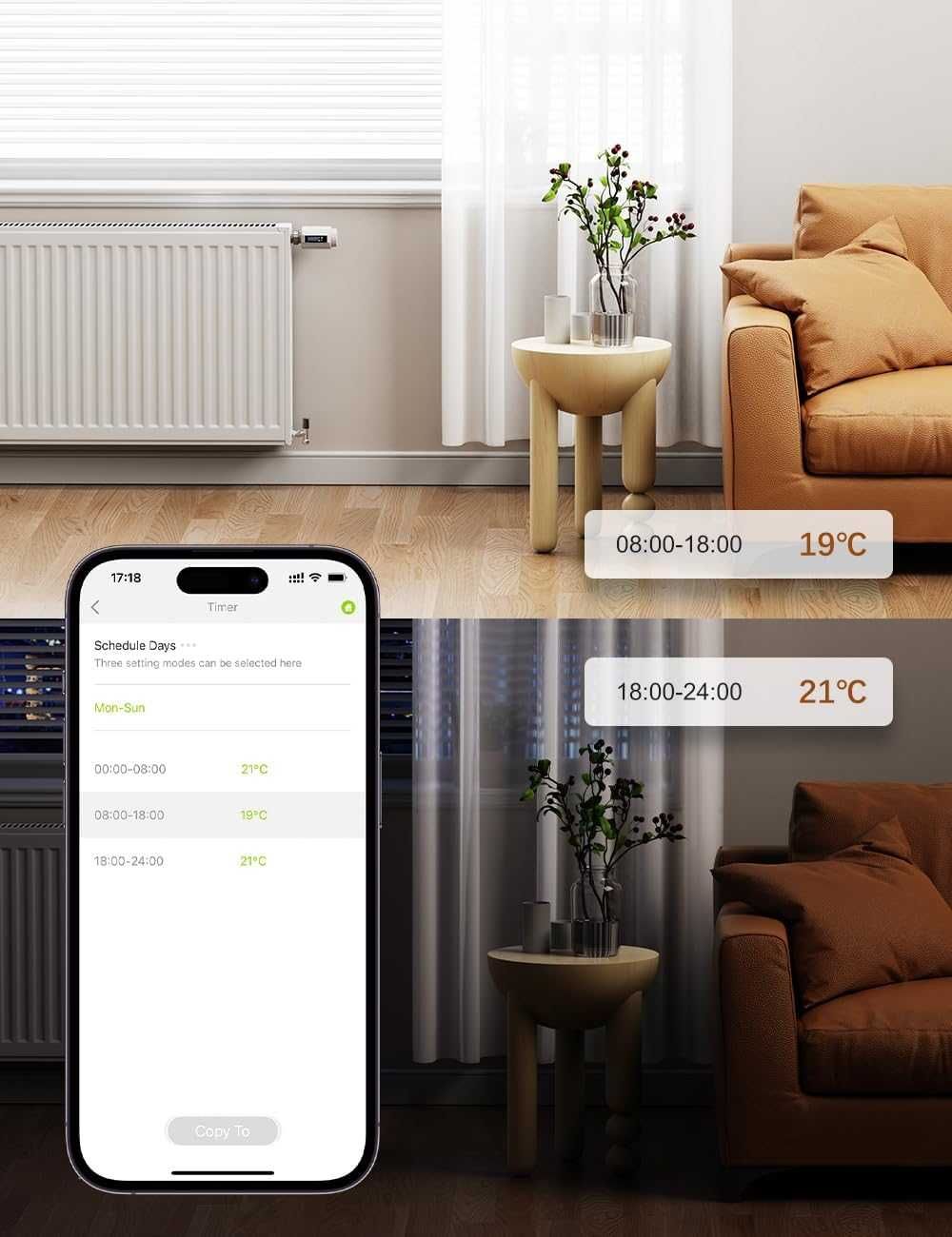WiFi термоглава за радиатор + хъб