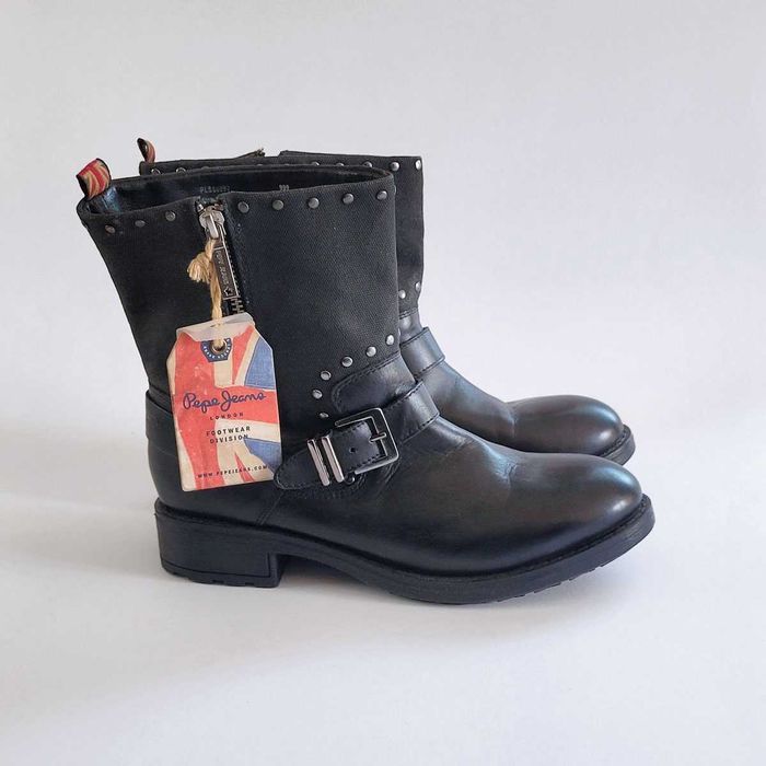 Pepe Jeans дамски боти, естествена кожа 38