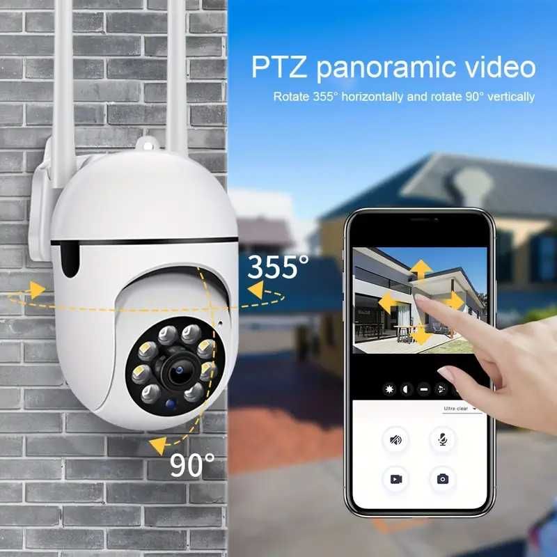 Wifi камера за наблюдение вътрешна/външна с нощно виждане