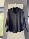 Camasa dama Mango S Satin neagra si alba