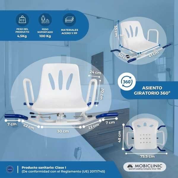 Scaun dus - Mobiclinic Lago  NOU - Ambalaj original