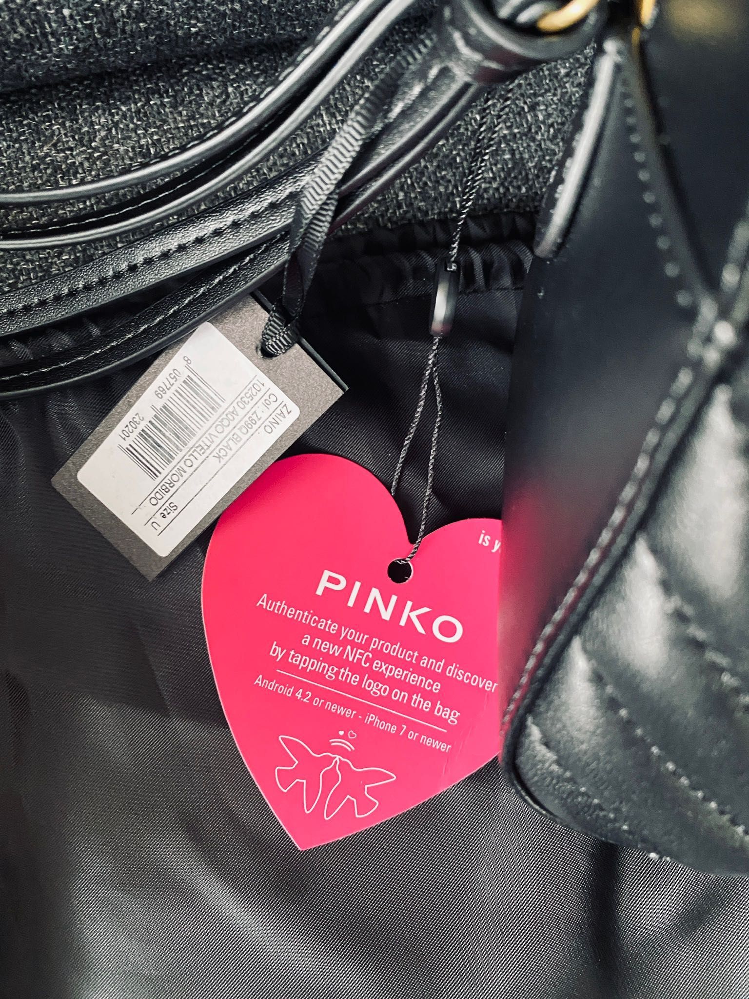 Pinko нова оригинална раница естествена кожа