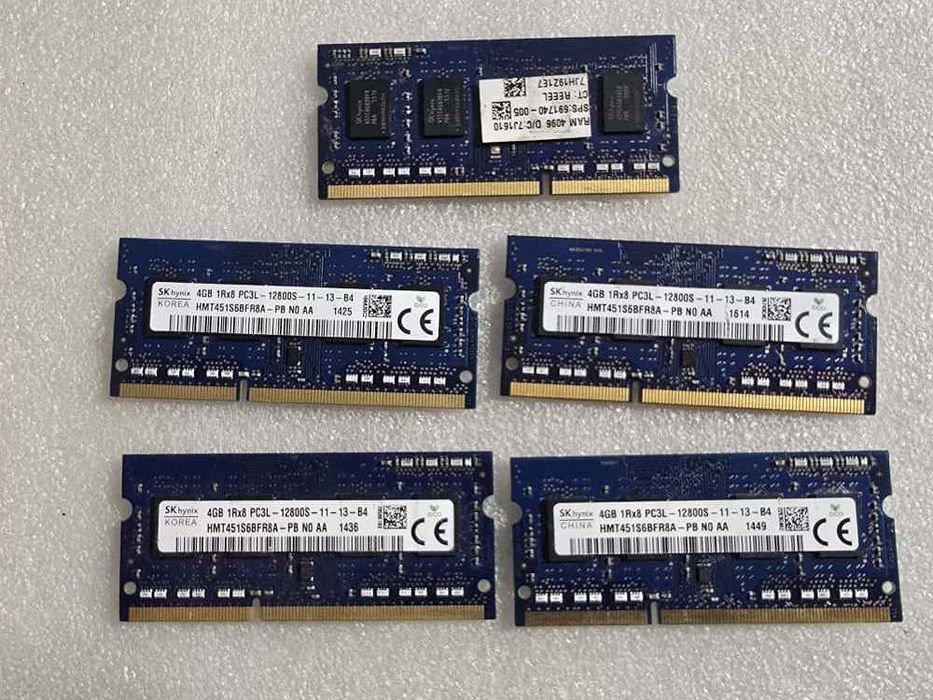 Memorie RAM laptop Hynix 4GB DDR3 1600MHz Low voltage 1.35V