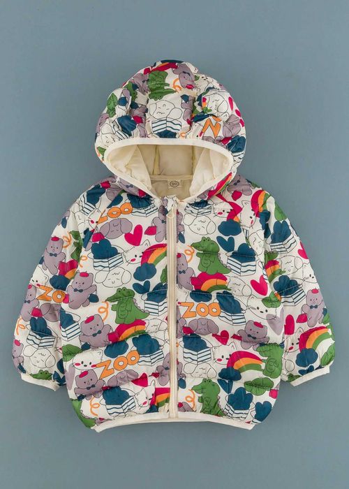 Детско яке с животни, Микс Цвят