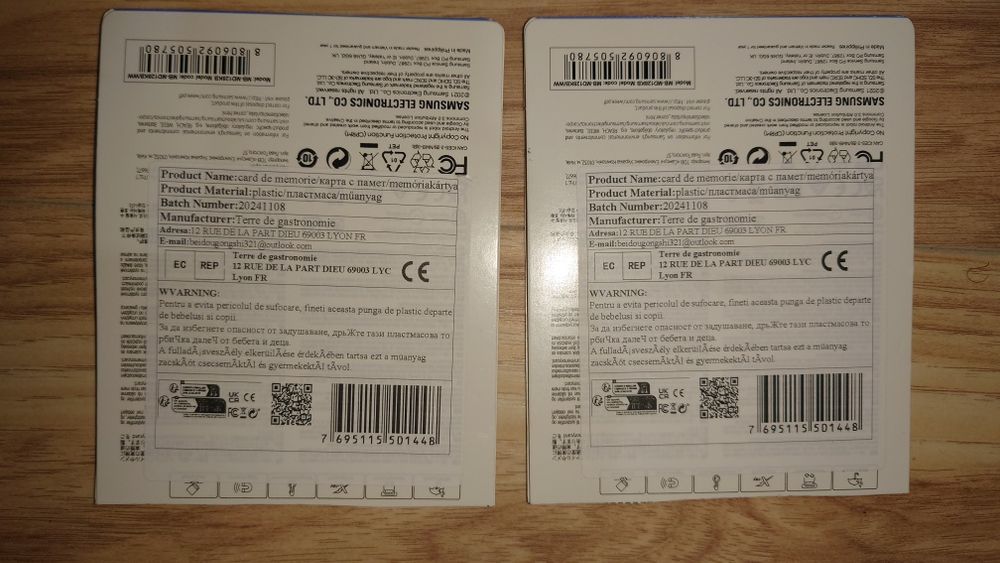 Vând card de memorie Samsung EVO PLUS 128GB microsdxc UHS-I A2 V30 4K