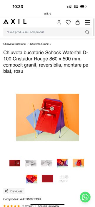 Chiuveta Schock noua