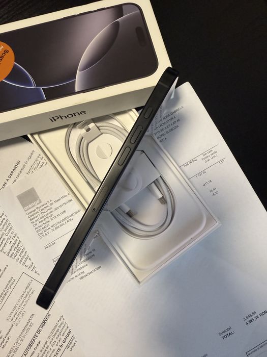 iPh 16 Pro Max 512gb Negru Impecabil Factura Garantie 2ani Neverlock