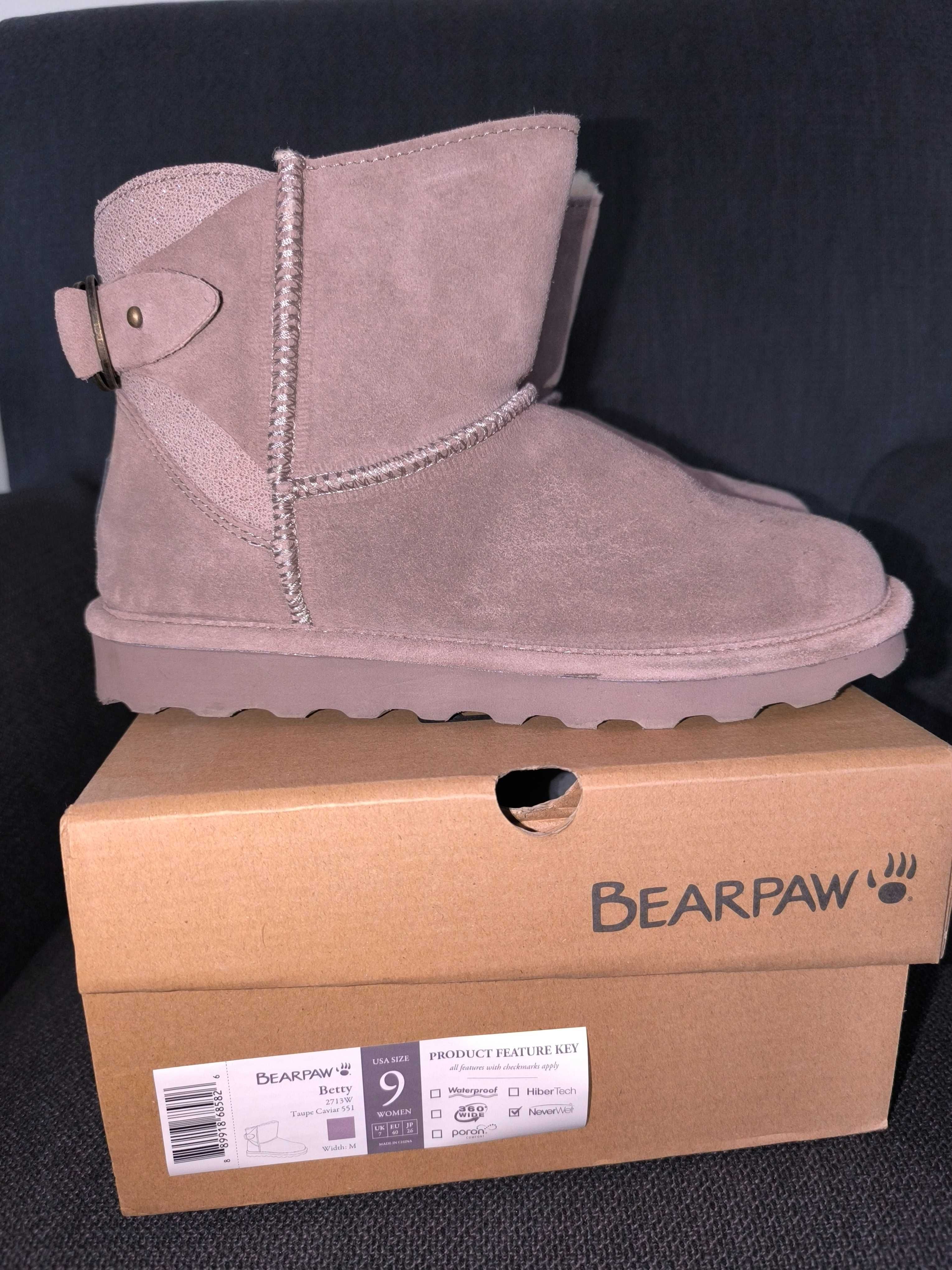 Cizme din piele intoarsa Bearpaw, marimea 40