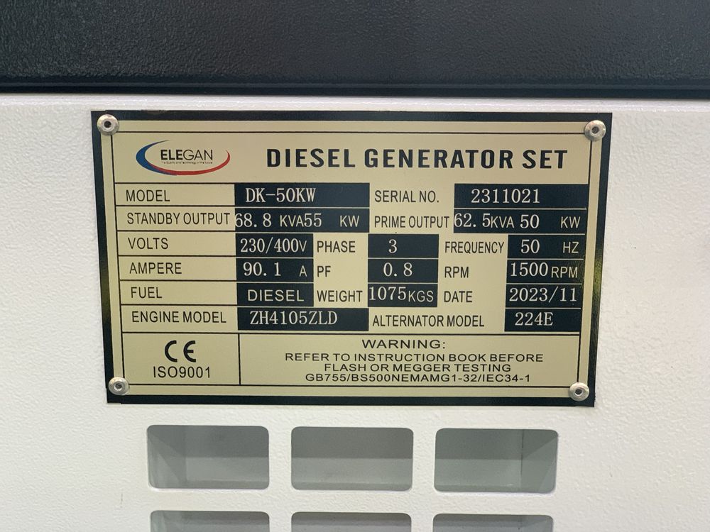 Generator Elegan 50 kw