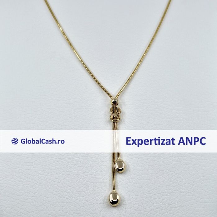 Lant cu pandantiv din aur de 14k, 5.50g | GlobalCash.ro #MI114198