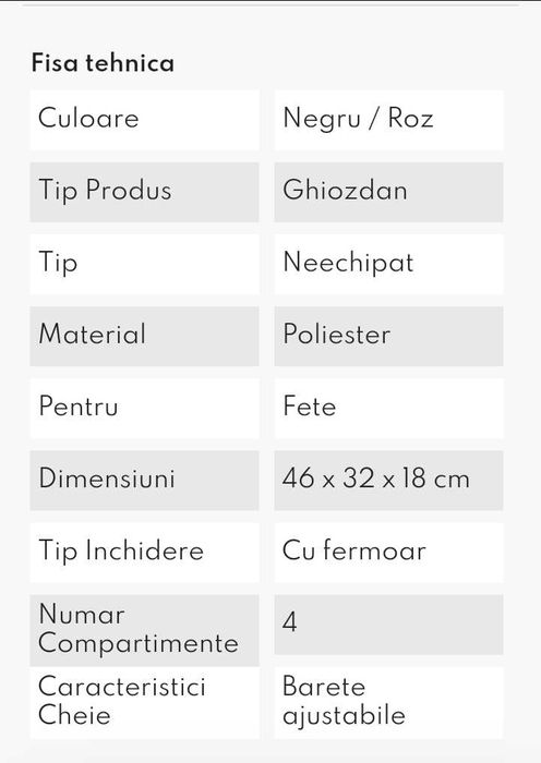 Ghiozdan Ecada model animal print Nou