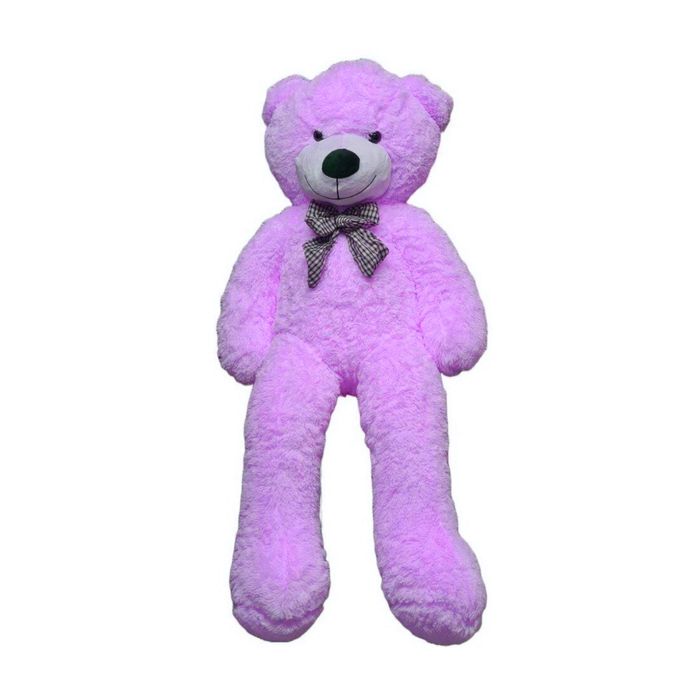 Подарок мягкий медведь лиловый