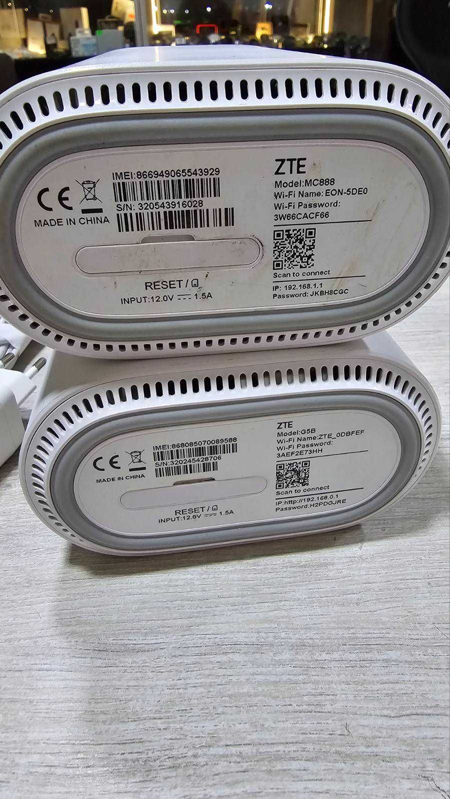 Безжичен рутер, ZTE MC888, 5G, 17GB/s, Бял / налични 2 броя