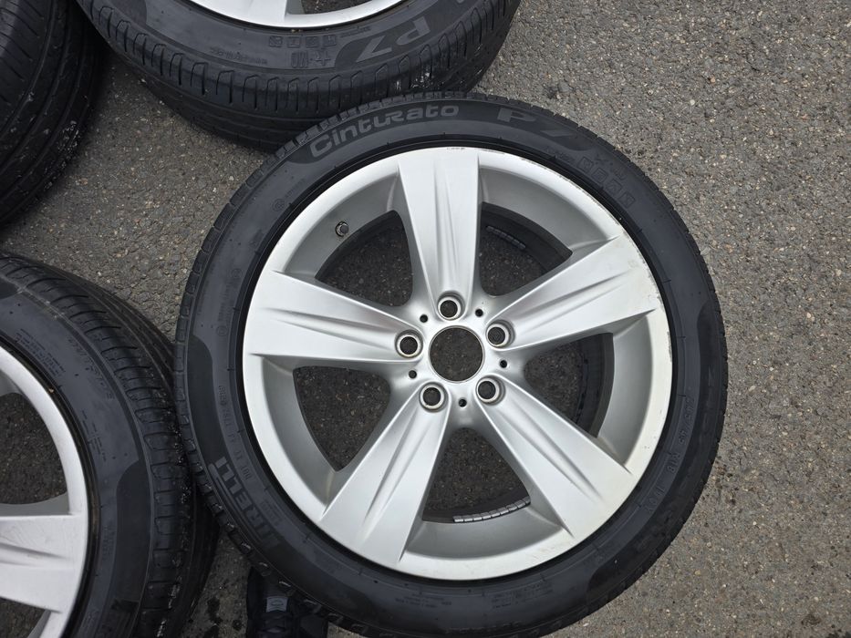 Jante Aliaj R18 BMW F10/F11 + Anvelope Vară 245/45R18 -7mm