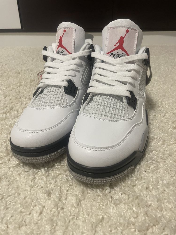 Air Jordan 4 White Cement