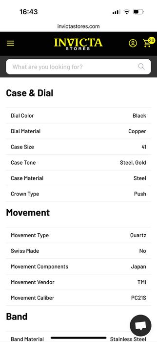 Часовник INVICTA