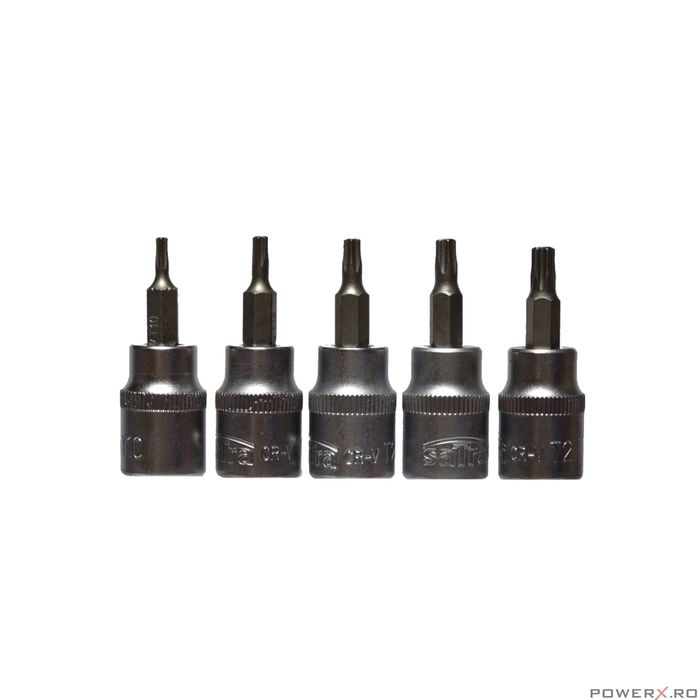 Set chei tubulare Torx, T10 - T55, 3/8", 10 bucati, Satra