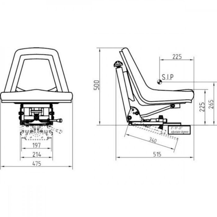 Scaun Tractor import germania