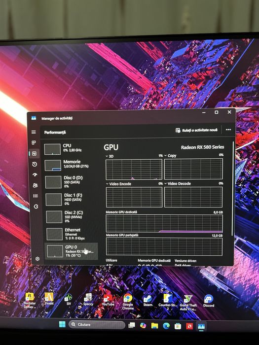Pc gaming | Ryzen7 2700x| RX580 8gb| 24gb ram| ssd M2 256gb