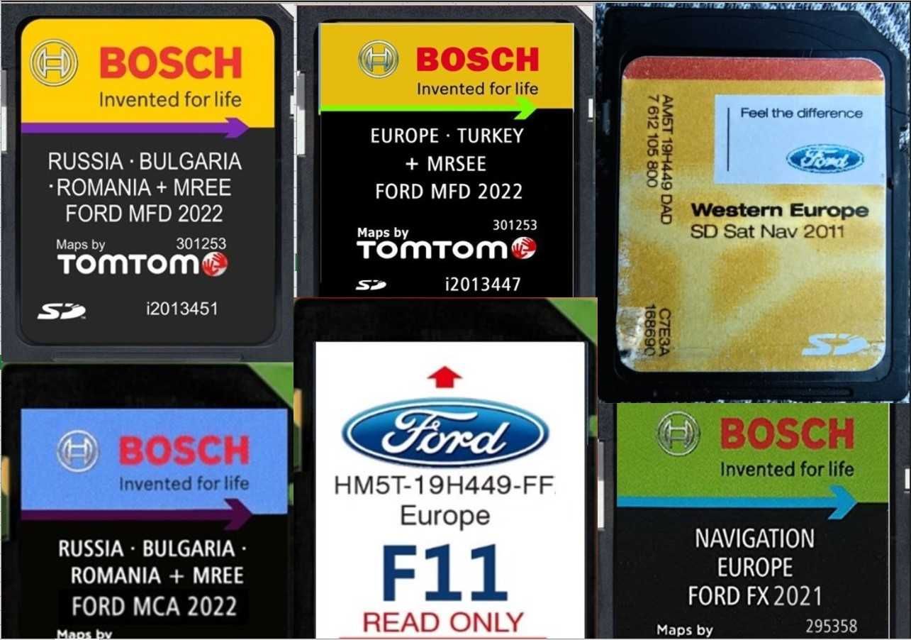 2024 навигация ъпдейт Ford Форд Sd Card Сд Карта USB map update EU BG