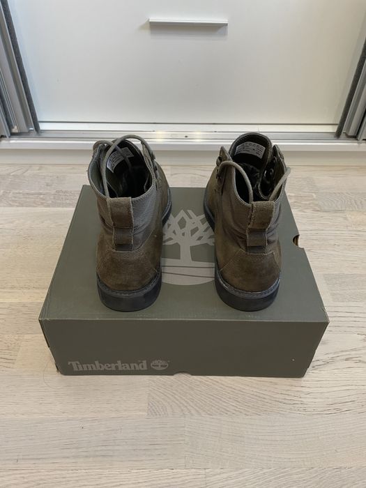 Bocanci Timberland Olive Piele Intoarsa Vibram Waterproof