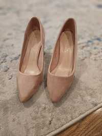 Pantofi dama roz pudră