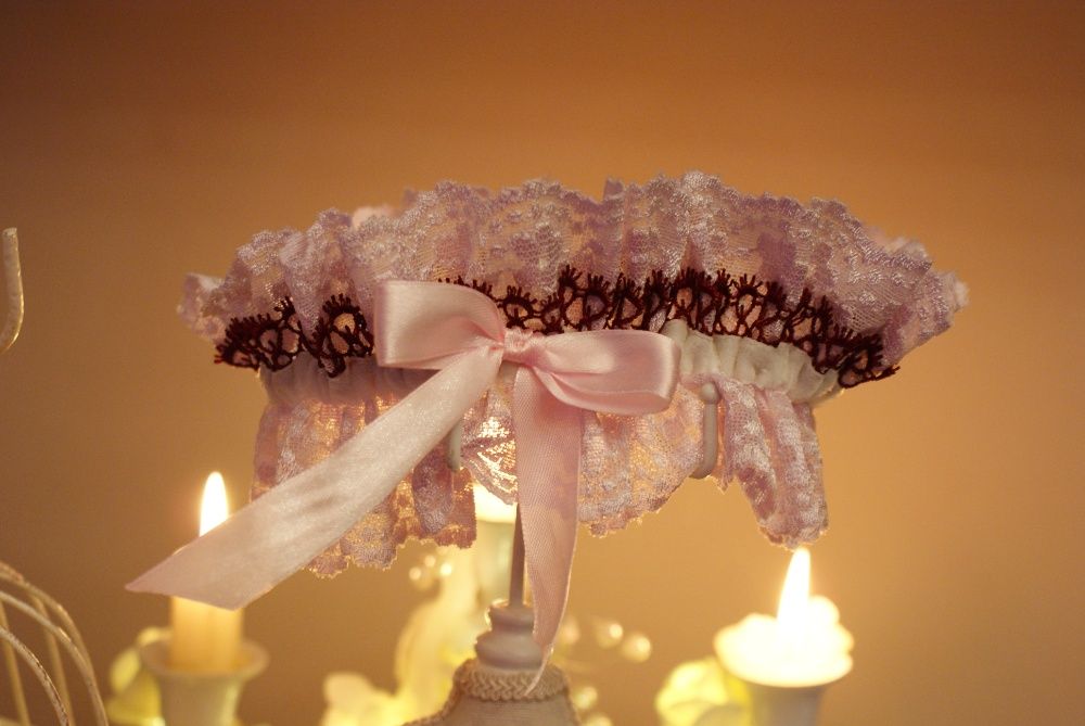 Jartiera mireasa NOUA hand made 100% in Romania Bridal garter