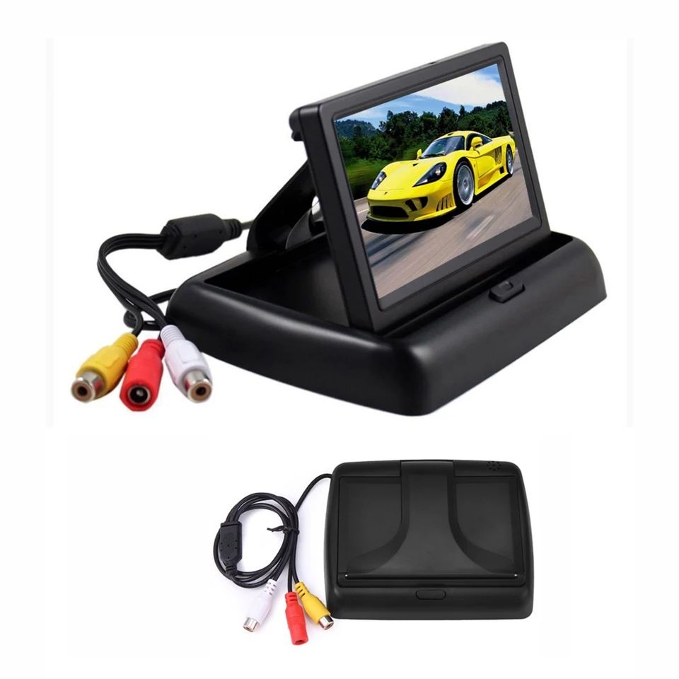 Kit 2 în 1 suport numar cu camera marsarier și monitor LCD 4.3"