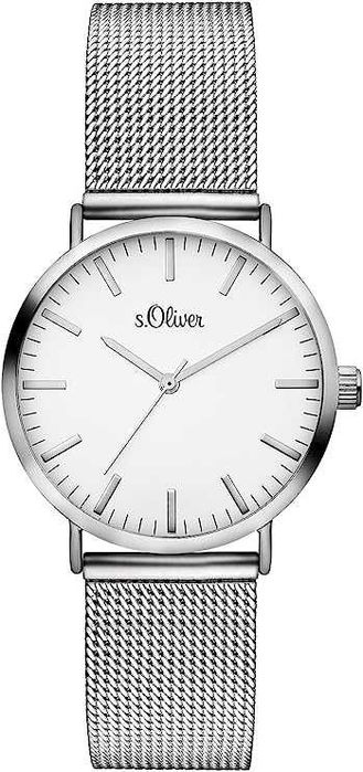 Дамски кварцов часовник S.Oliver с каишка от неръждаема стомана, 30 мм