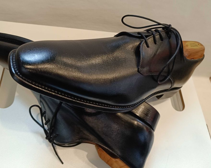 Pantofi de lux 43 43.5 lucrati manual LENDVAY & SCHWARCZ piele Goodyea