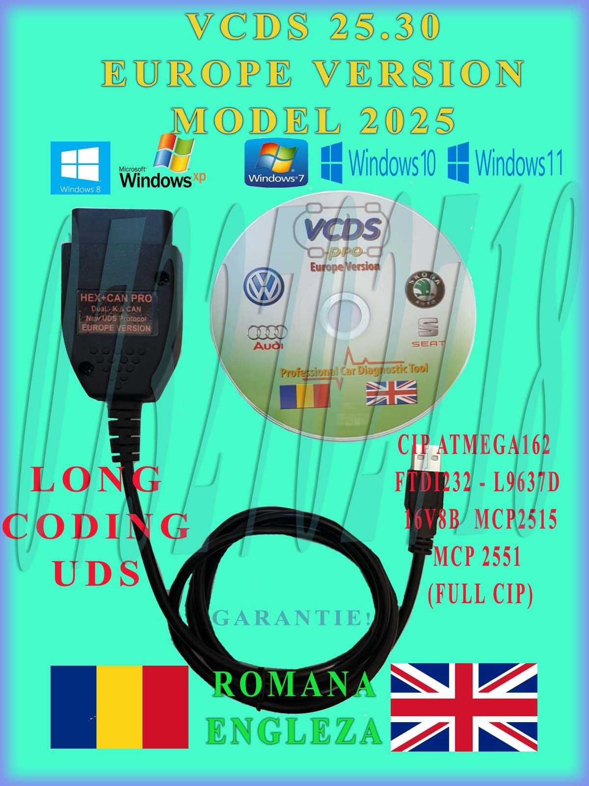 Tester Auto VCDS 25.31 Romana Engleza VAGCOM  Diagnoza Auto Pro VAG