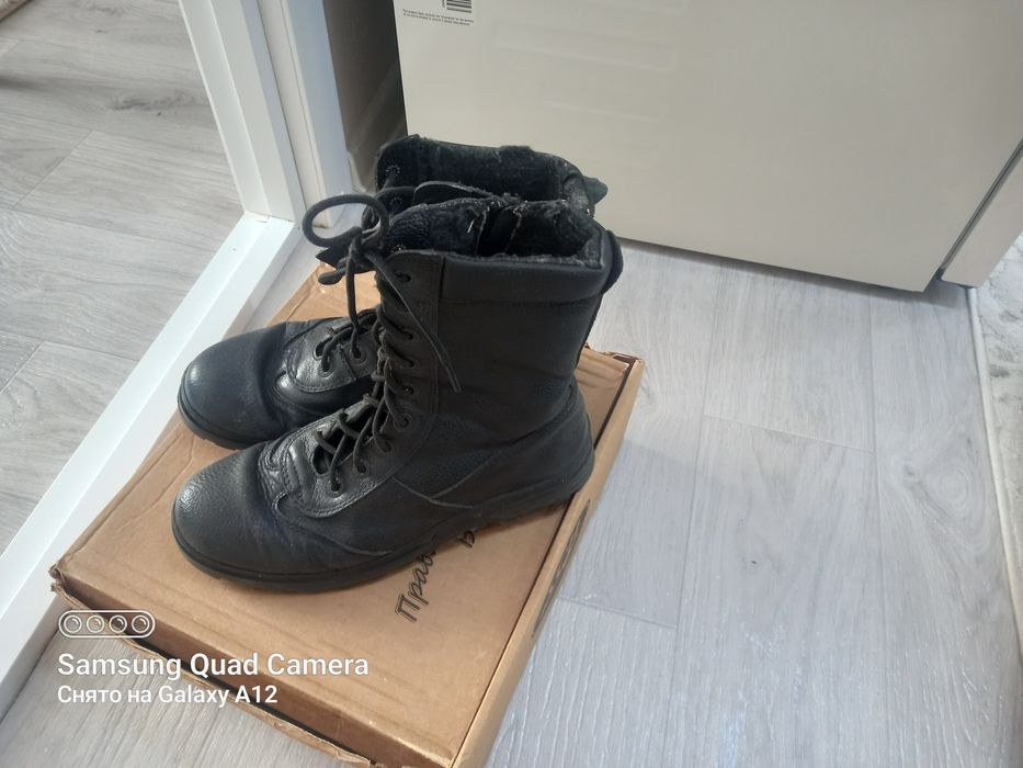Зимний мужской кожаная обувь 43 размер