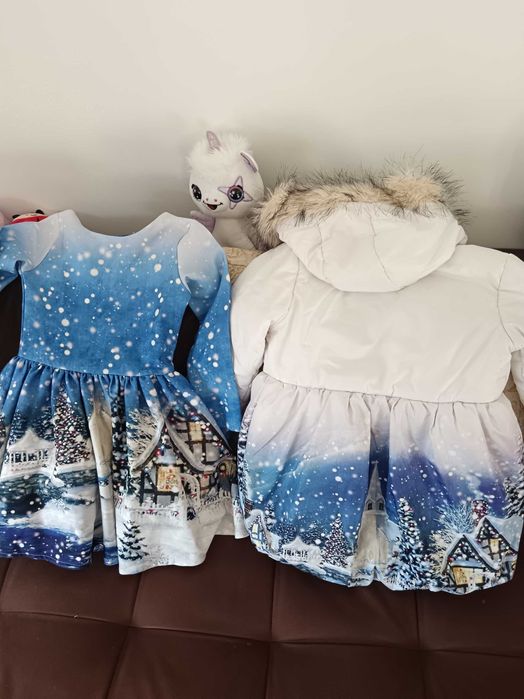 Разкошно зимно  яке с рокля    Доницета за момиче