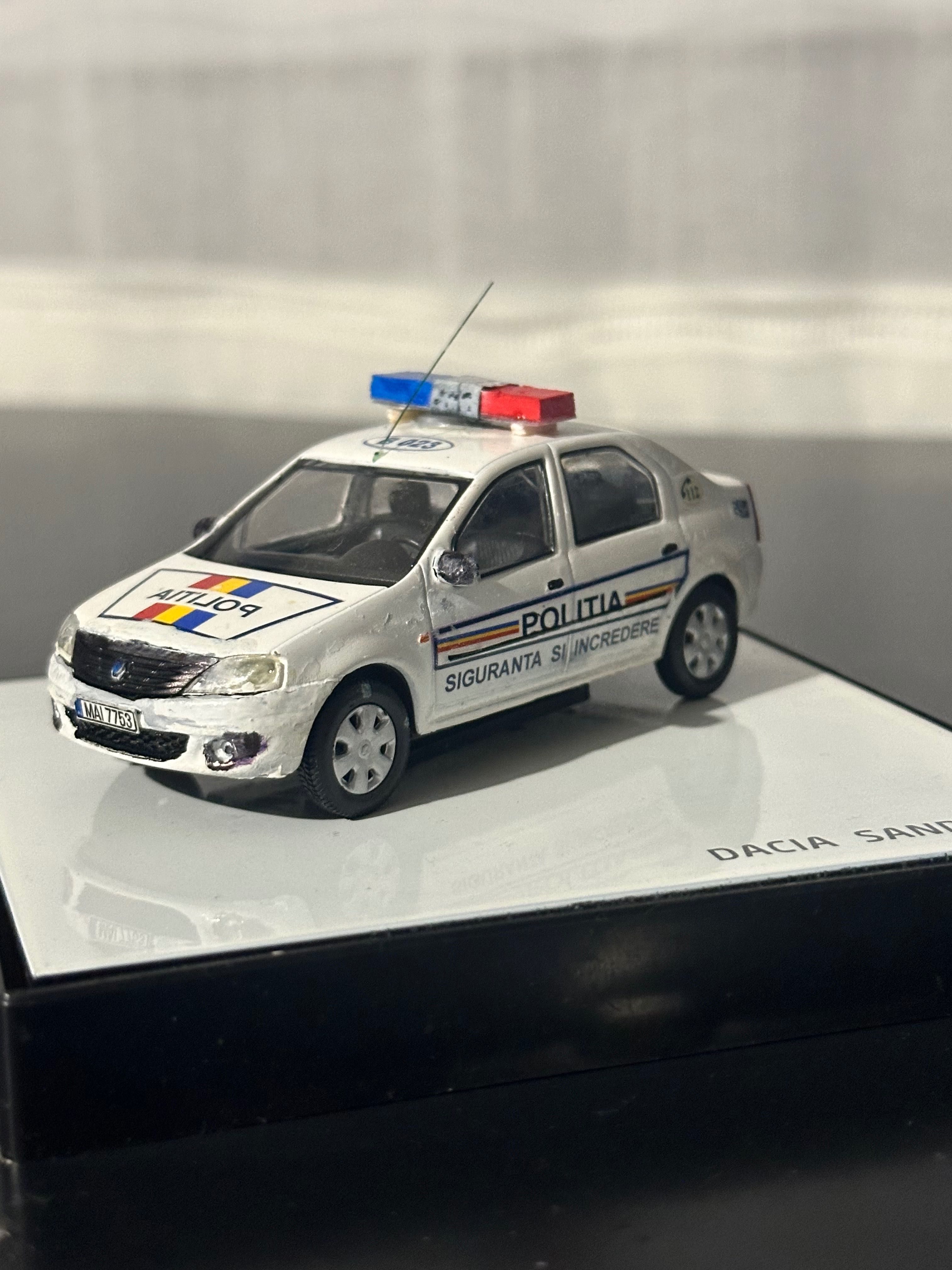 Machetă Dacia logan 2010 Poliția