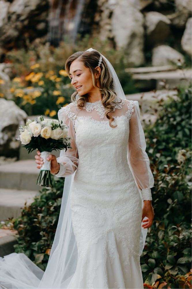 Rochie de mireasa Sirena cu trena