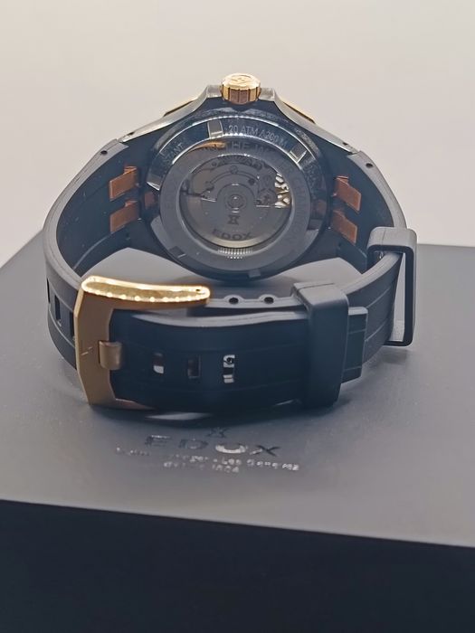 Луксозен мъжки часовник EDOX Skeleton Automatic  Swiss Made