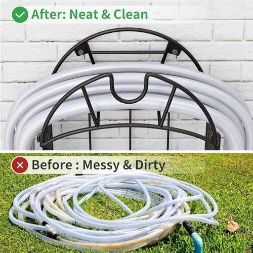 Нов Стенен държач за градински маркуч, издръжлив и лесен монтаж