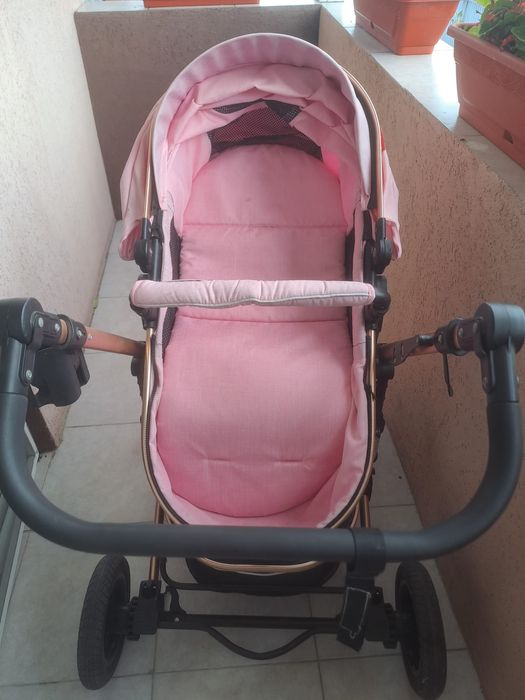 Carucior 3 in 1 roz