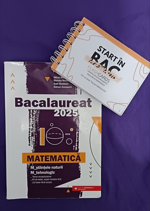 Culegere matematica BAC 2025-2026 și flash card