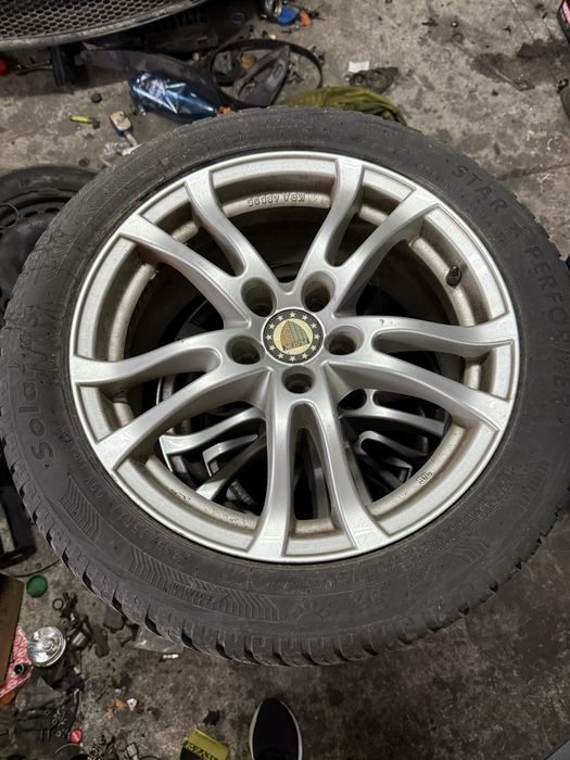 Jante r17 cu anvleope de iarna 5x112 VW Audi