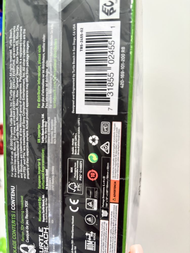 Casti PC Turtle Beach Recon 70, 40mm, negru, 3.5mm, Xbox
