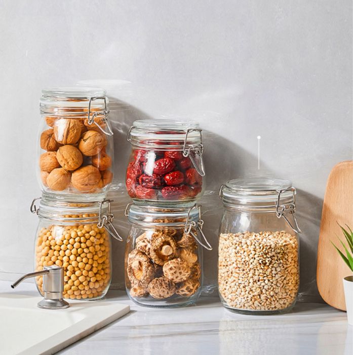 Банки с крышкой Bormioli Rocco FIDO (Италия), стекло, 0.5 л., 4 шт.
