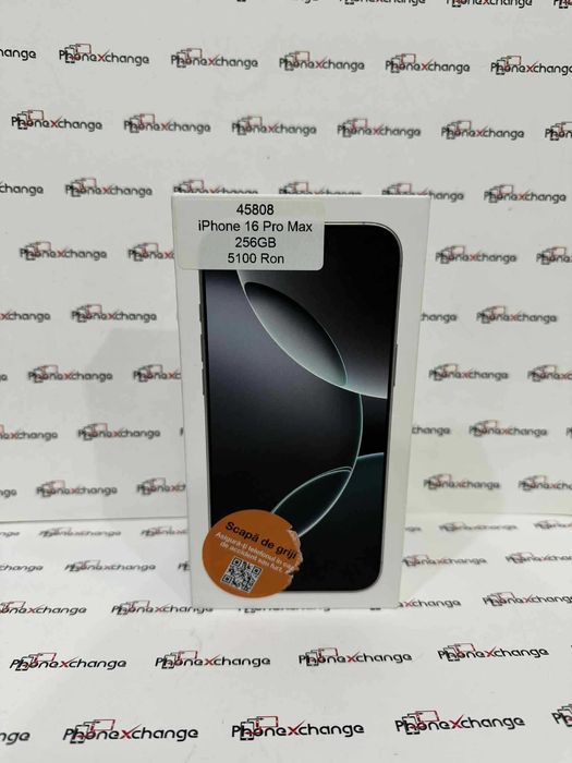 iPhone 16 Pro Max White Neverlocked 256GB NOU(doar activat)