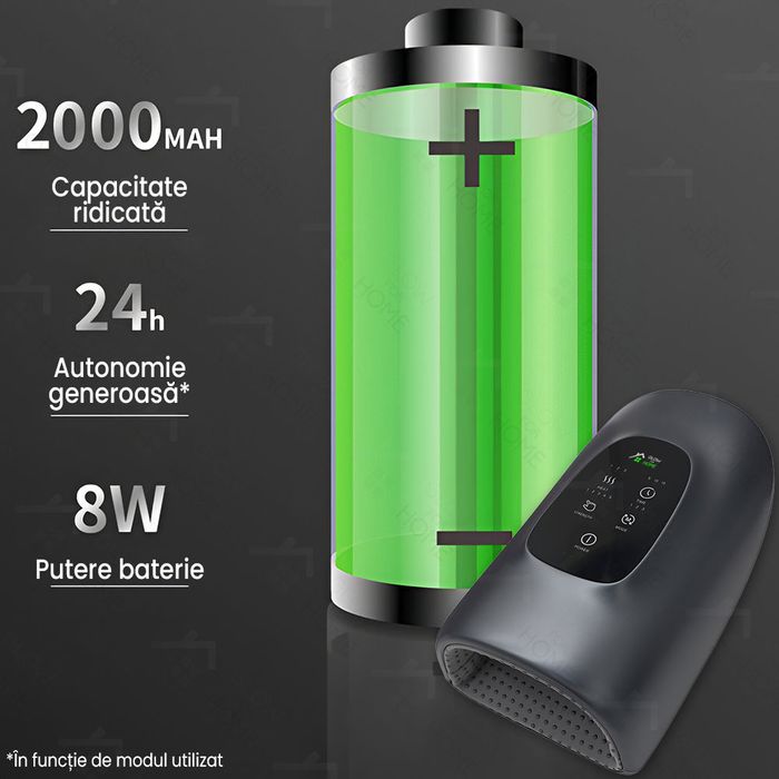 Aparat masaj maini wireless, presopunctura, cu acumulator
