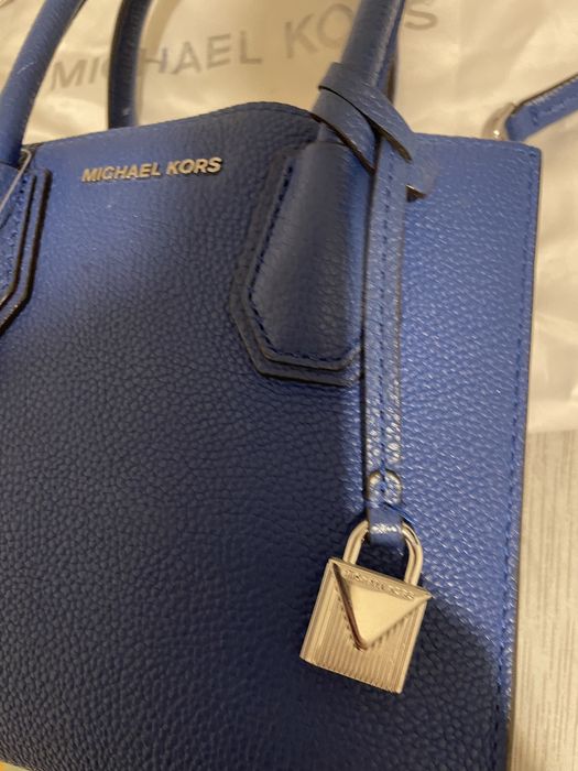 Geanta Michael Kors Mercer studio small electric blue noua cu eticheta