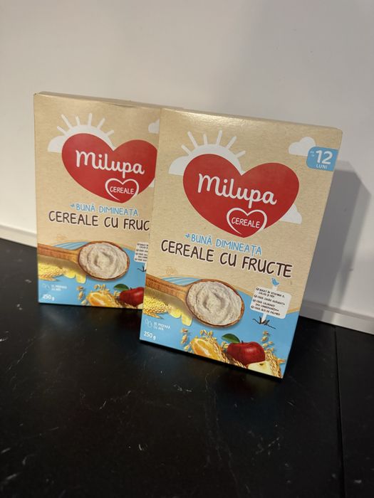 Milupa cereale cu fructe 12 luni la pret jumate!