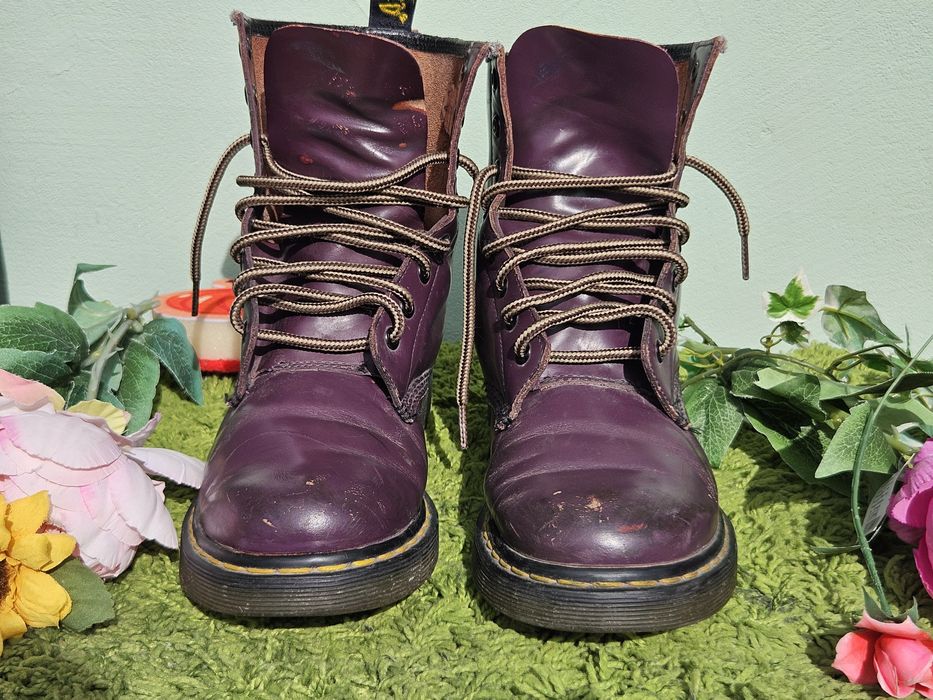 Dr Martens оригинални боти в лилаво N41